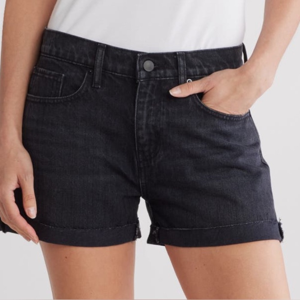 FRAME Grand Garcon High Waist Denim Shorts